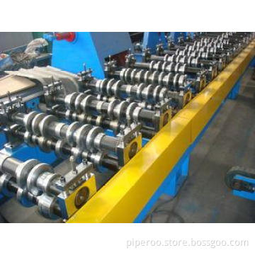 Roof Panel Roll Tile Forming Machine with Pull Broach / PLC
